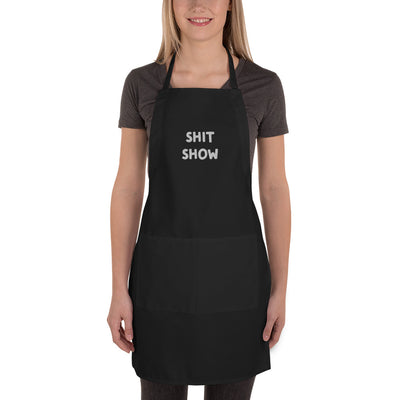 Shit Show Embroidered Apron
