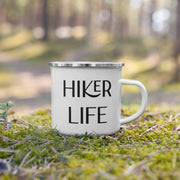 Hiker Life Enamel Mug