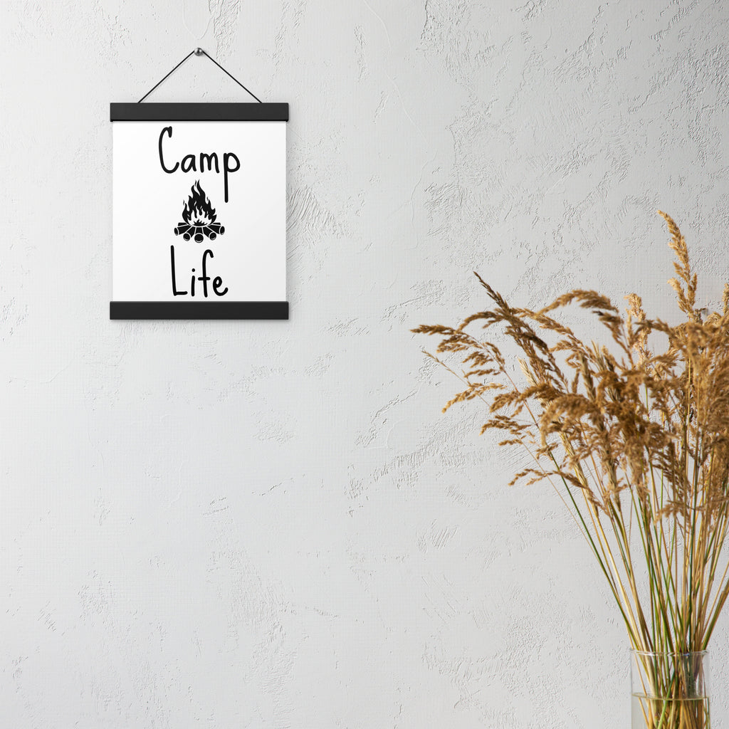 Camp Life Poster with hangers