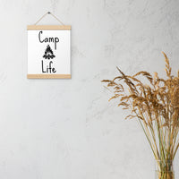 Camp Life Poster with hangers