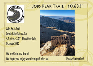 Jobs Peak - Hiking to the summit
