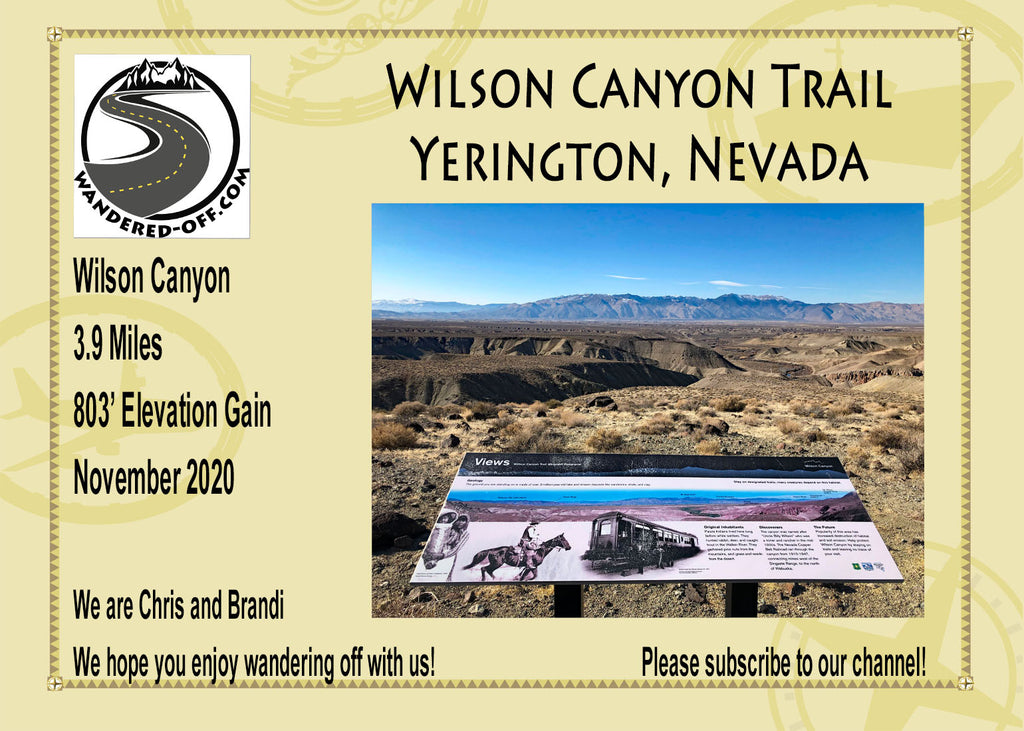 Wilson Canyon Trail - Yerington, Nevada