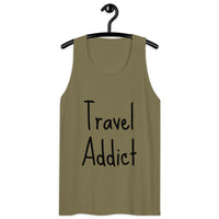 Travel Addict Men’s premium tank top